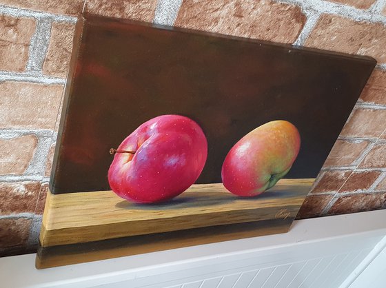 Two Apples. Still Life