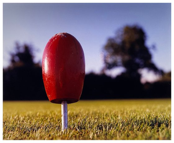 0°00' longitude, 52°10N' latitude, Lady Tee Marker, Meridian Golf Club, Cambridge, 2000