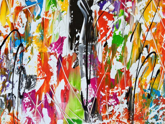 Joyful Day -  Powerful Joyful Energetic Bold Colorful Painting