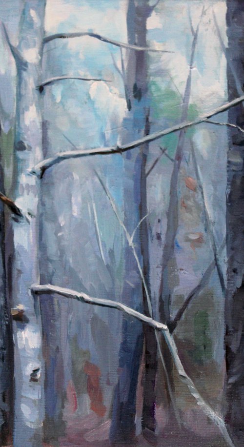 Winter Trees 02 by Mei He