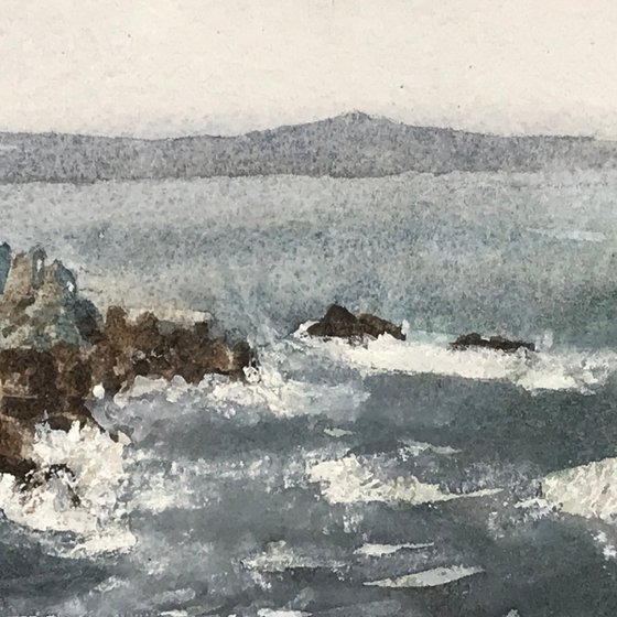 Rotherslade rocks from the beach
