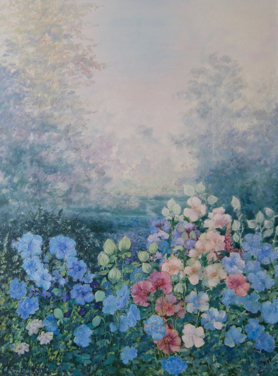 Flower oil painting 'Floral rhapsody'