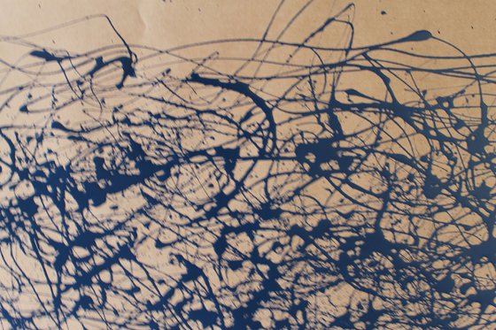 Blue Energy- Style Jackson Pollock