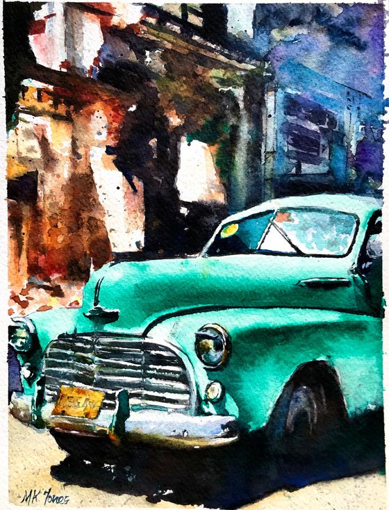 Emerald car in Havana