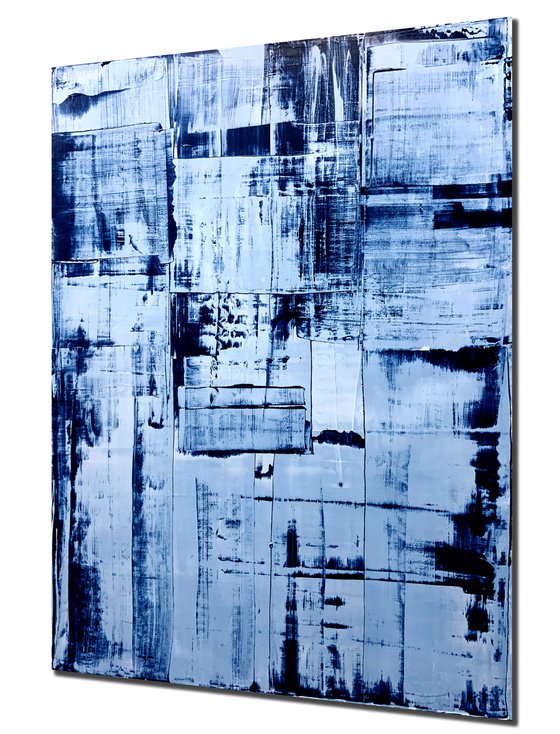 Blocks Of Blue (36x48in)