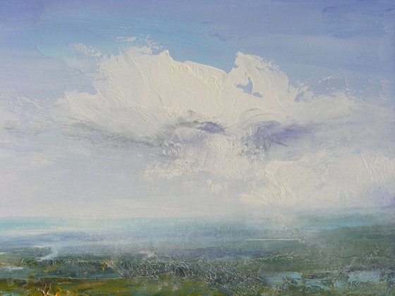 "When I grow up , I want to be........... a Cloud !!!-2 "   Large Painting W75xH75cm