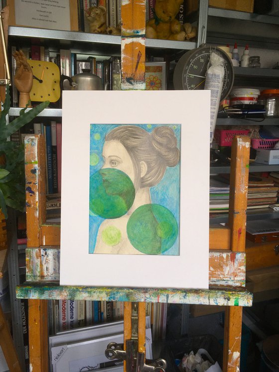 Vrouw in het groen - Woman in green