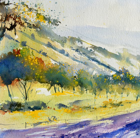 In tuscany -watercolor