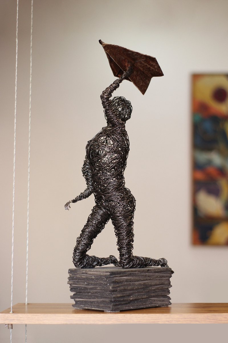 Expressive Sculpture , Last Attempt By Karen Axikyan, 9 X 20, Artwork For Sale On Artfinder