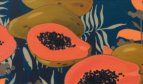 Tropical Evening. Papaya by Kseniya Berestova