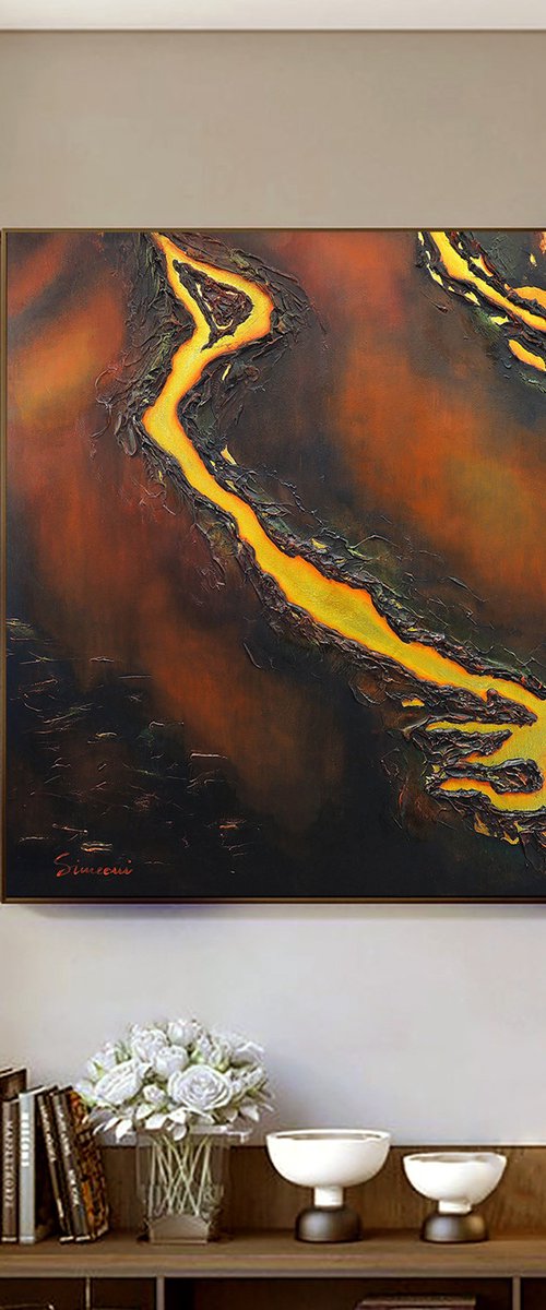 Life Gold 1 by Cristina Simeoni