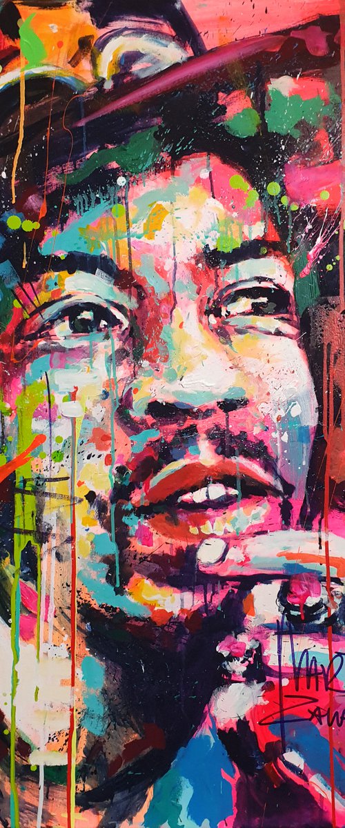 Jimi in pink by Marta Zawadzka