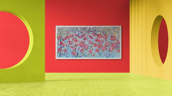 Cherry Red Poppy Meadow