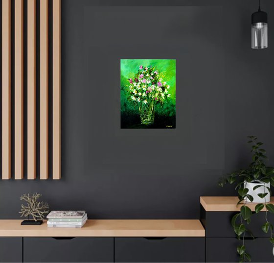 Still life pink flowers