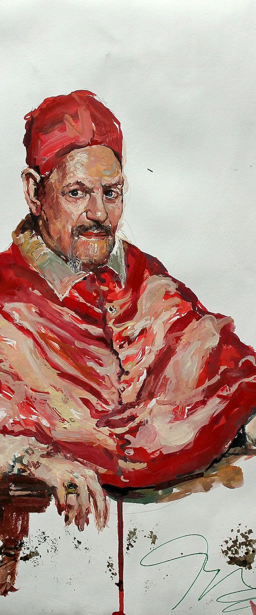 Study after Velázquez's Portrait of Pope Innocent X by Maximilian Damico