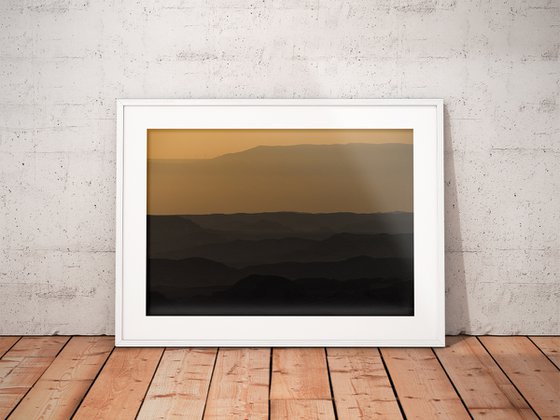 Sunrise over Ramon crater #2 | Limited Edition Fine Art Print 1 of 10 | 45 x 30 cm
