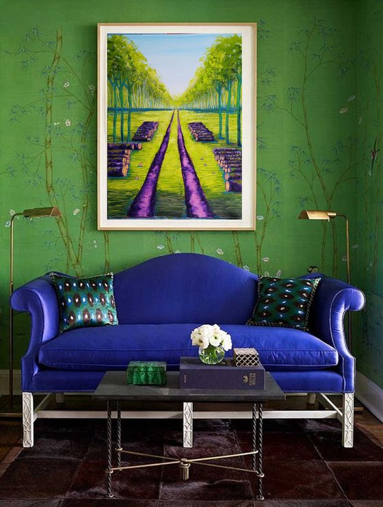 The woods  - after Hockney inspired