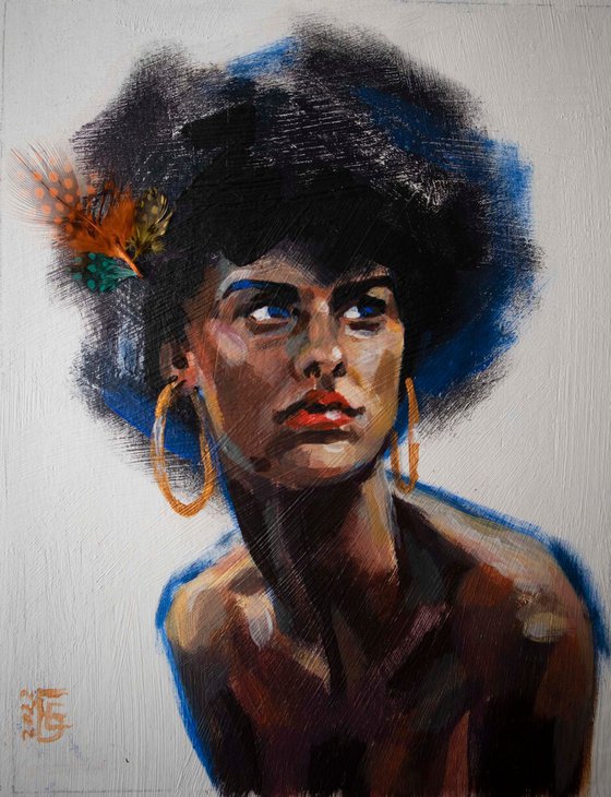 Cuban Girl (framed)