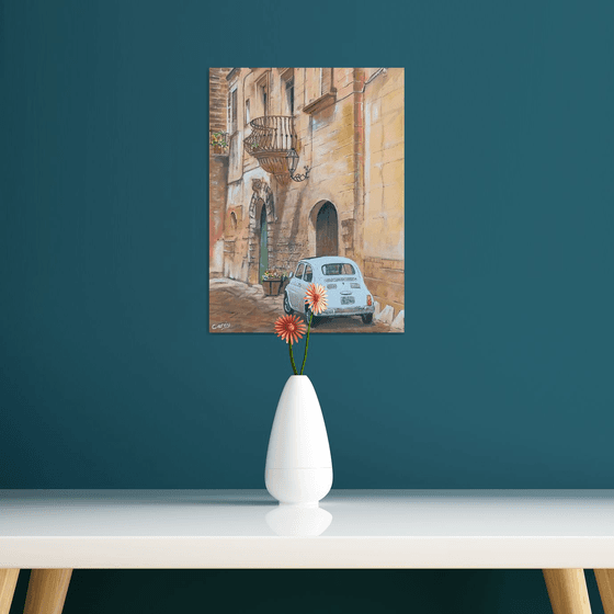 Italian street scene.