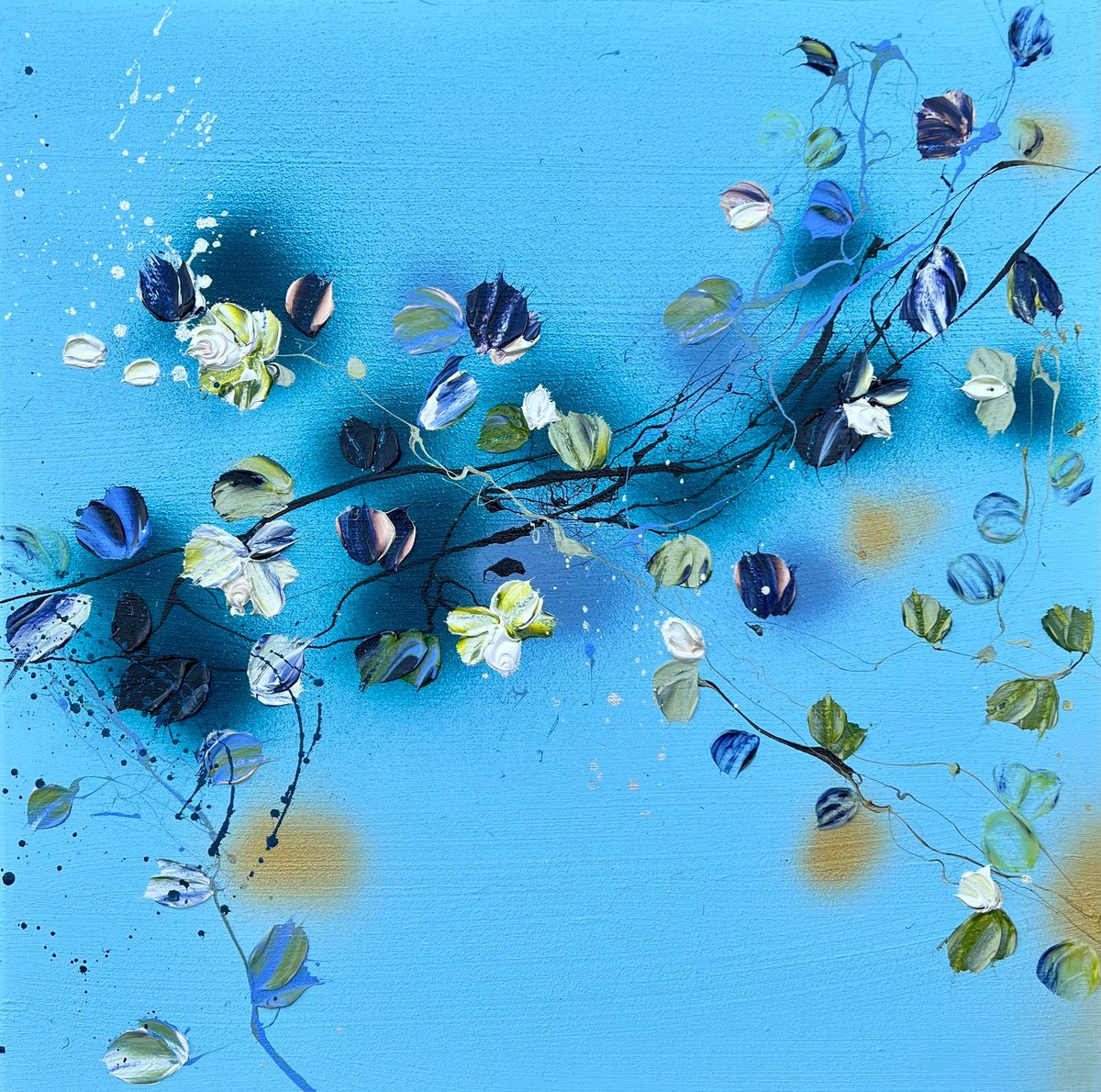 Floral painting -Blue, blue sky II-? by Anastassia Skopp