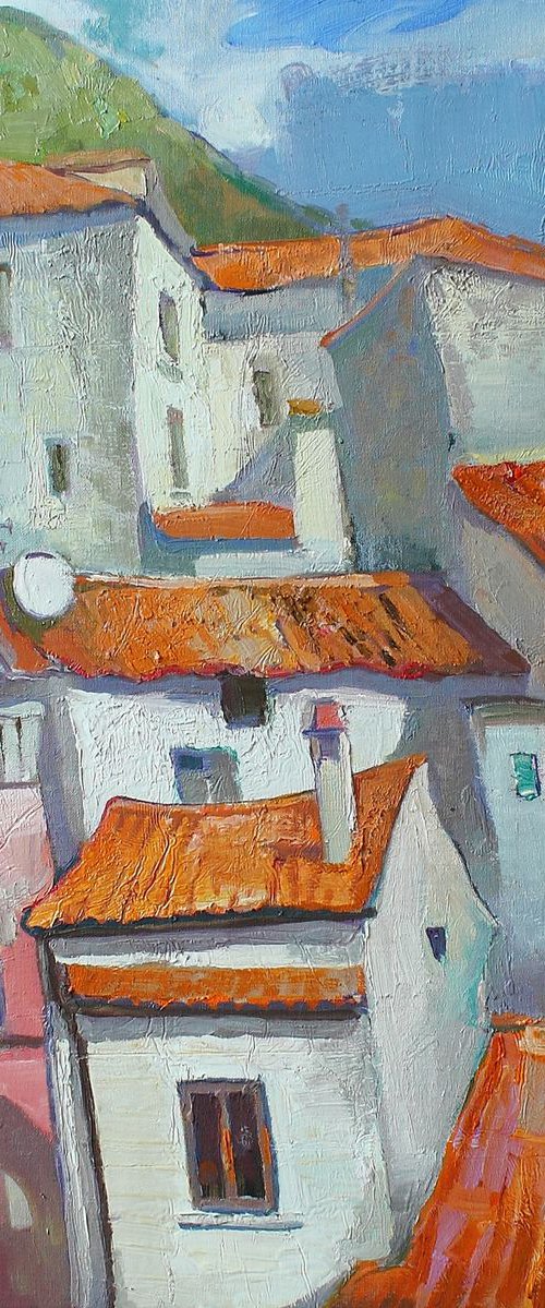 Tortora town in Italy by Anastasiia Grygorieva