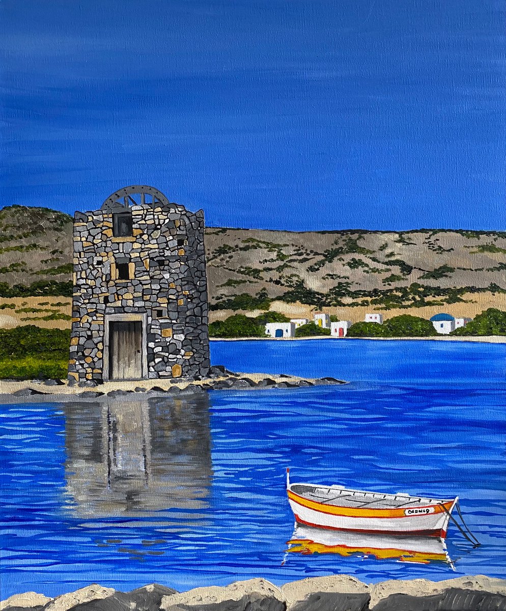 Summer In Crete By Maggie Jukes, 2 X 2, Artwork For Sale On Artfinder