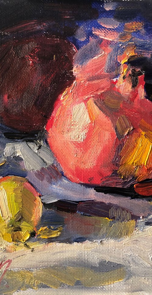Grenade and pears by Nataliia Nosyk