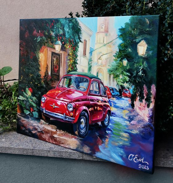 A Symphony of Passion: Embracing the Fiat 500 in Christmas Palermo