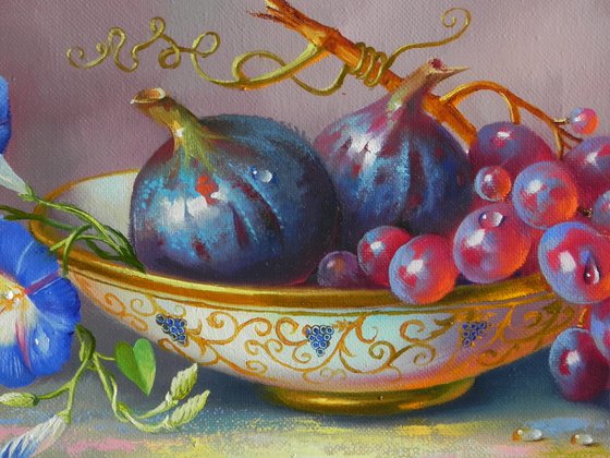 "Still life! Fruit))" Oil on canvas Original art Kitchen decor