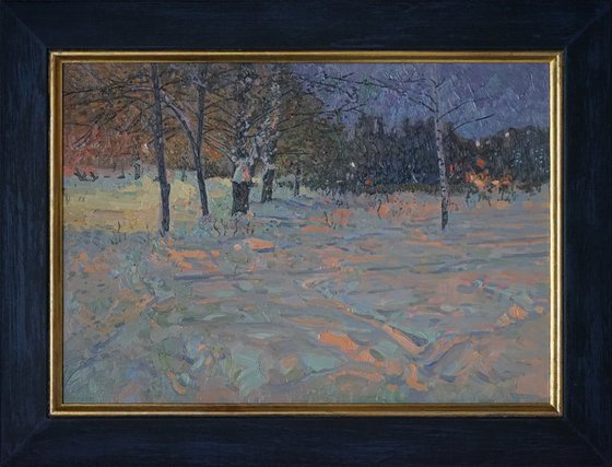 Winter night. Maryino