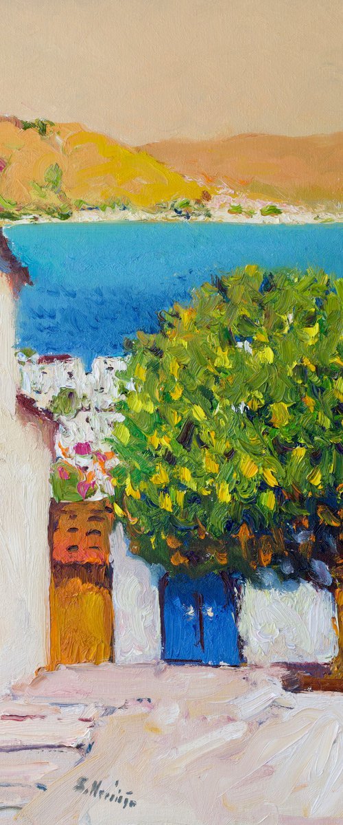 Lemon Tree on the Greek Island by Suren Nersisyan