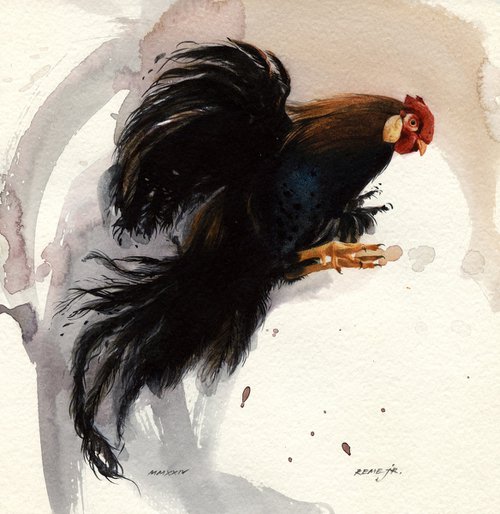 Bird CCLII - Rooster by REME Jr.