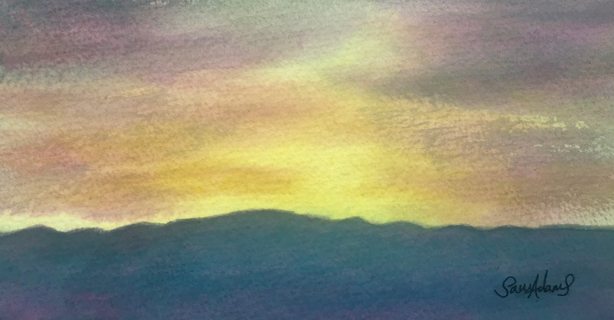 South Dorset ridgeway sunset by Samantha Adams