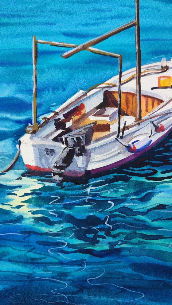 Boat . Original artwork