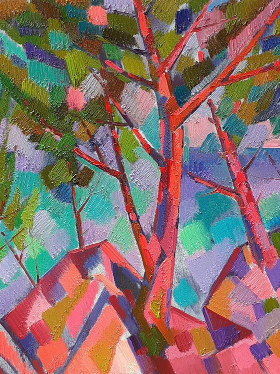 Trees among the rocks