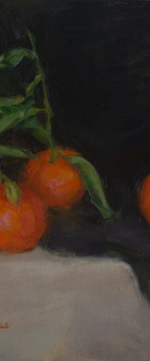 Сlementines 3 – Original Oil Painting by Anastasia Borodina