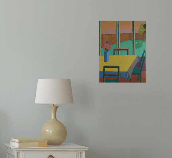 Interior with Yellow Table