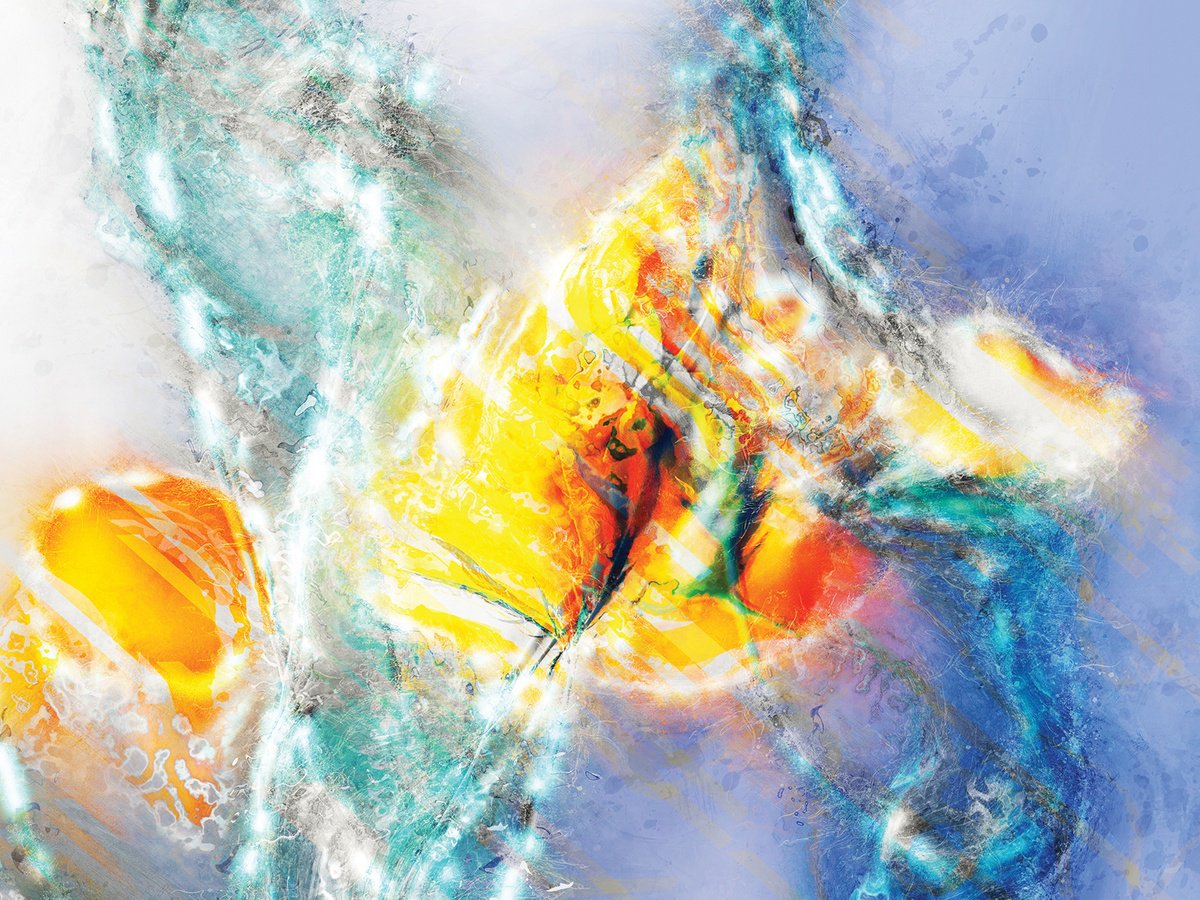 Abstract Botanical Print By Javier Diaz, 80 X 60, Delirios Xxiii, Original Artwork