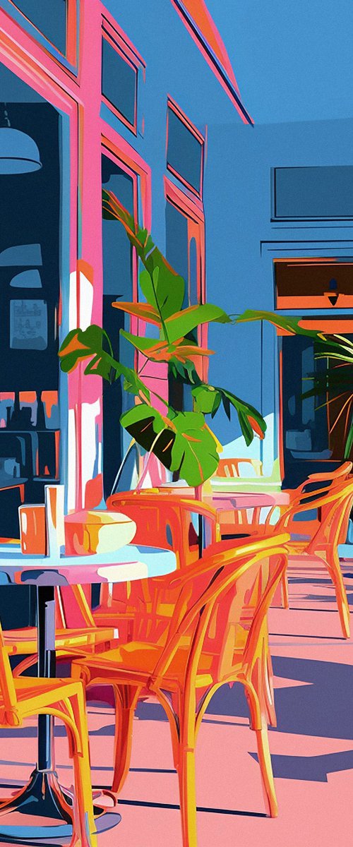 Neon cafe by Kosta Morr