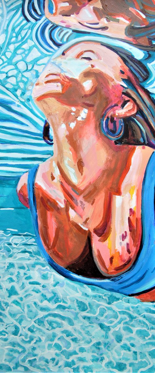 Underwater / 87 x 72 cm by Alexandra Djokic