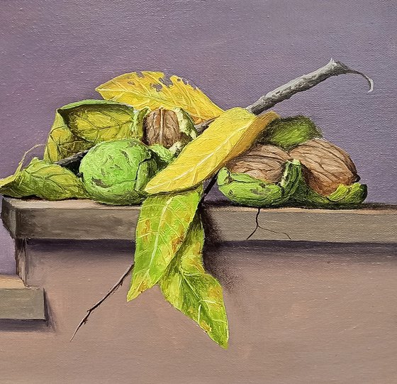 Still life -  FRESH WALNUTS