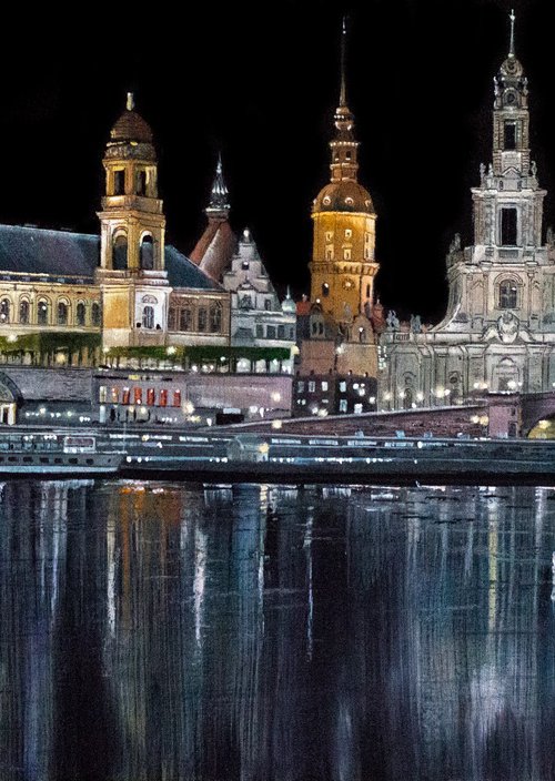 "Night Dresden. Germany" by Tetiana Tiplova