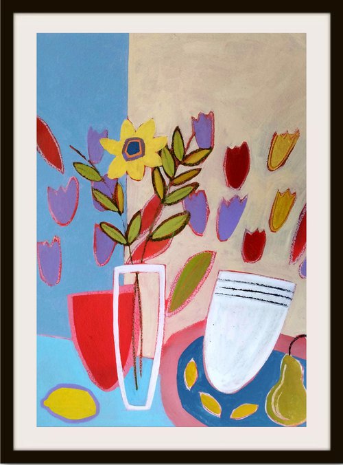 Abstract Floral VII by Jan Rippingham