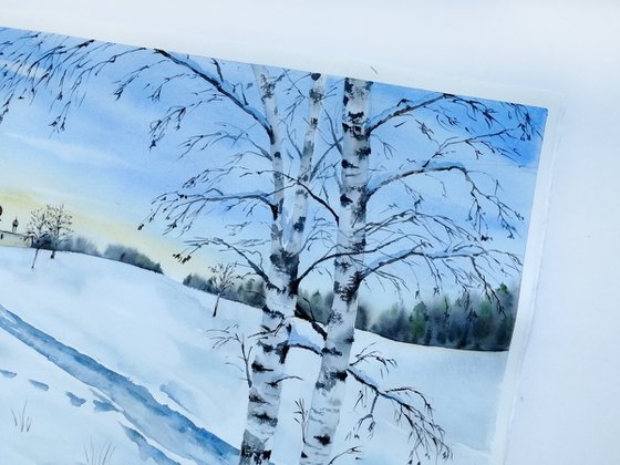 Winter Countryside landscape