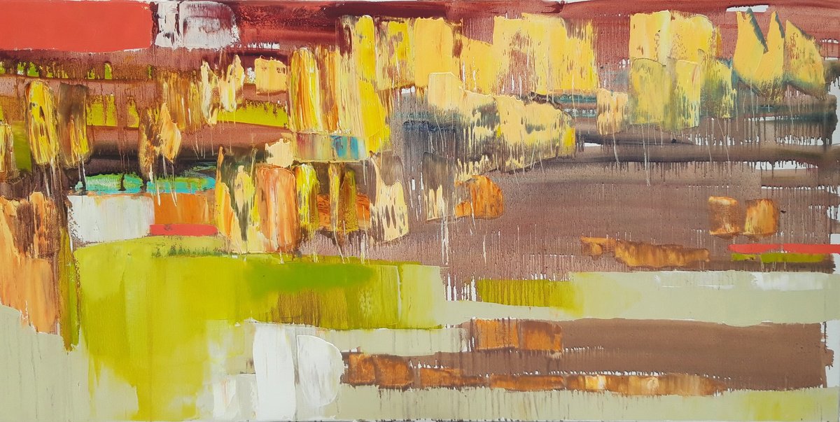 Autumn Motif. By Lesya Ros, 47 X 24, Artwork For Sale On Artfinder