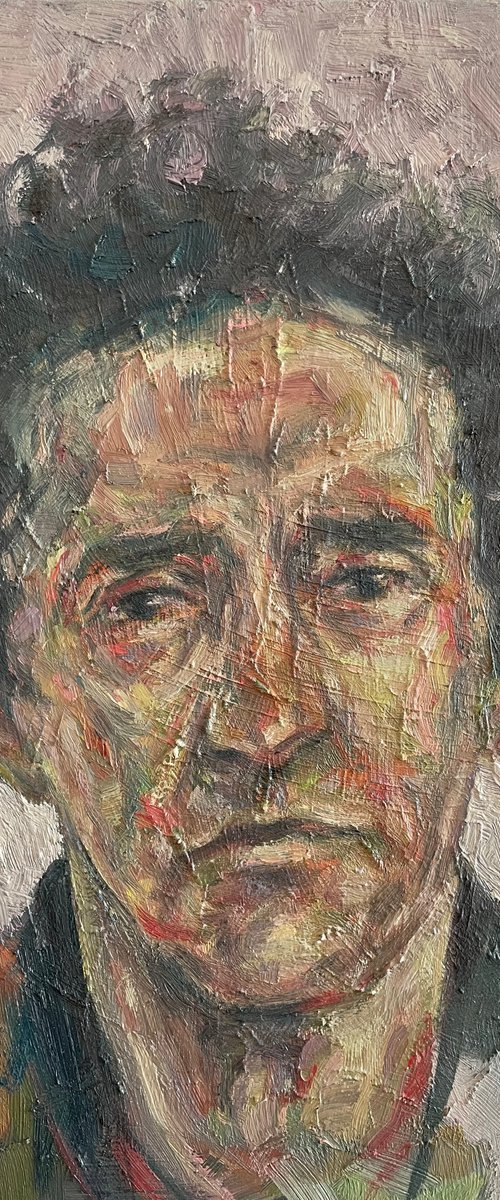 Portrait of Roberto Bolano by Tamas Szikszay