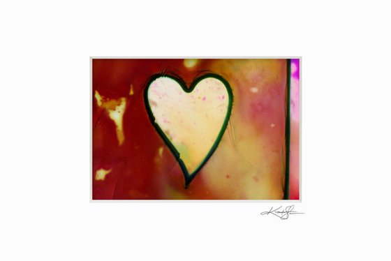Heart Collection 22 - 3 Small Matted paintings by Kathy Morton Stanion