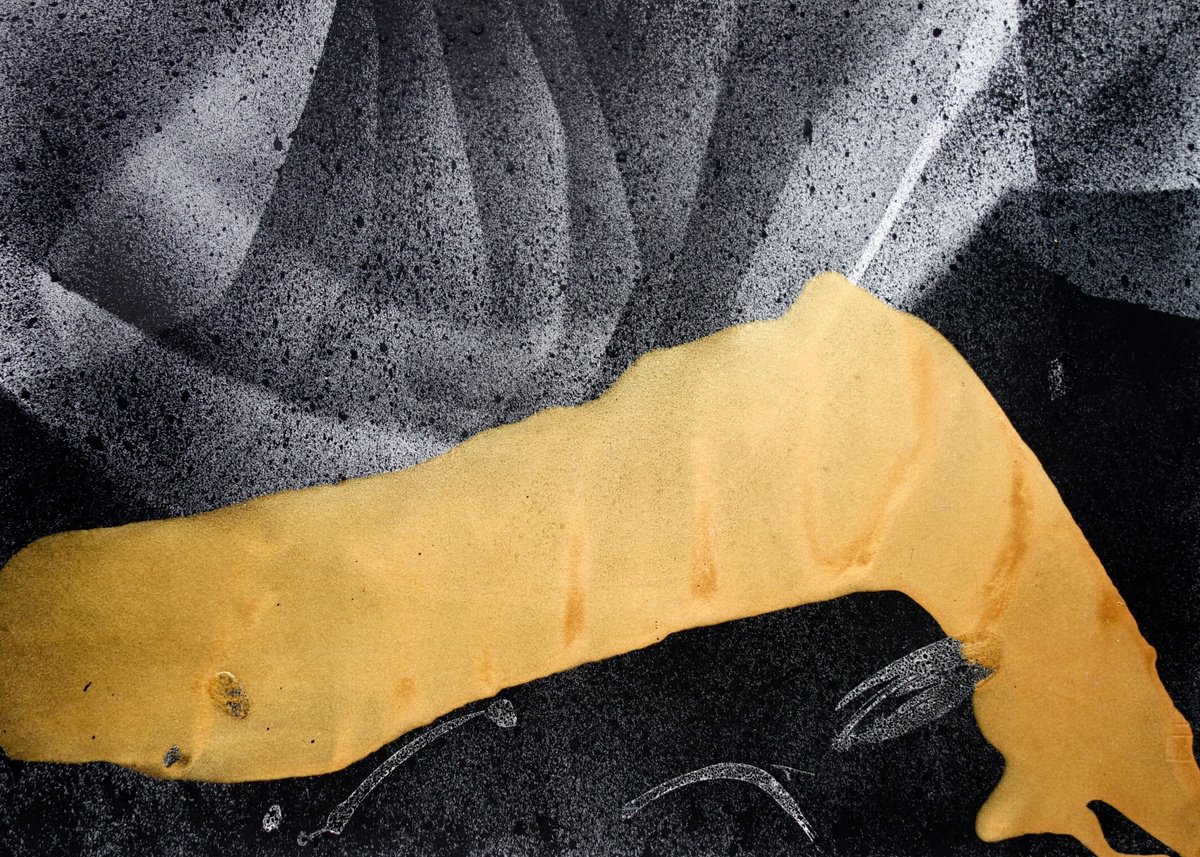 Expressive Abstract Painting By Elizabeth Anne Fox, 28 X 20, Accidental Degeneracies 15, Original Artwork