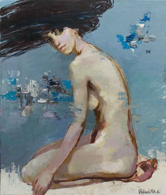 Figure painting nude girl portrait