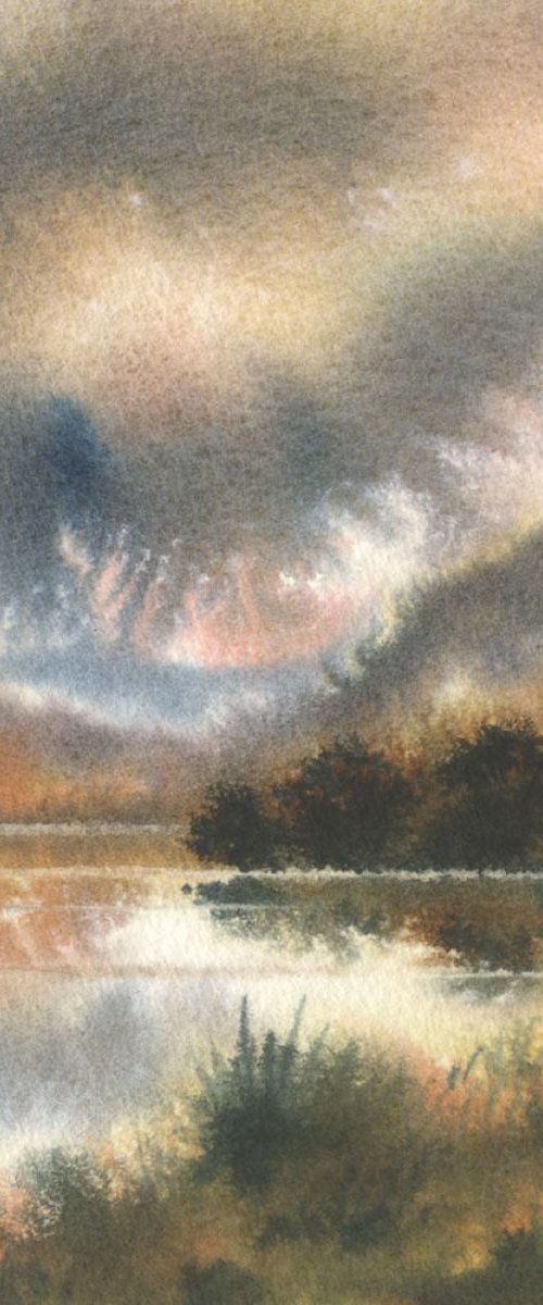 Crummock Water by John Campbell, Mountainpainter.
